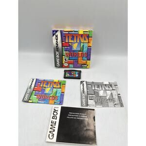 Tetris Worlds GBA Game Boy Advance Complete CIB Great Condition!